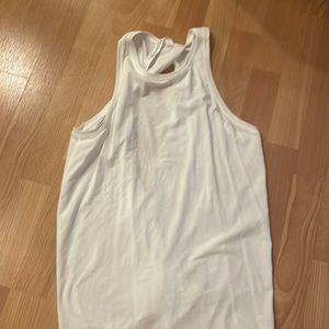 LuluLemon Open Tie Back White Tank